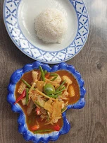 Grünes Thai Curry Mit Tintenfisch